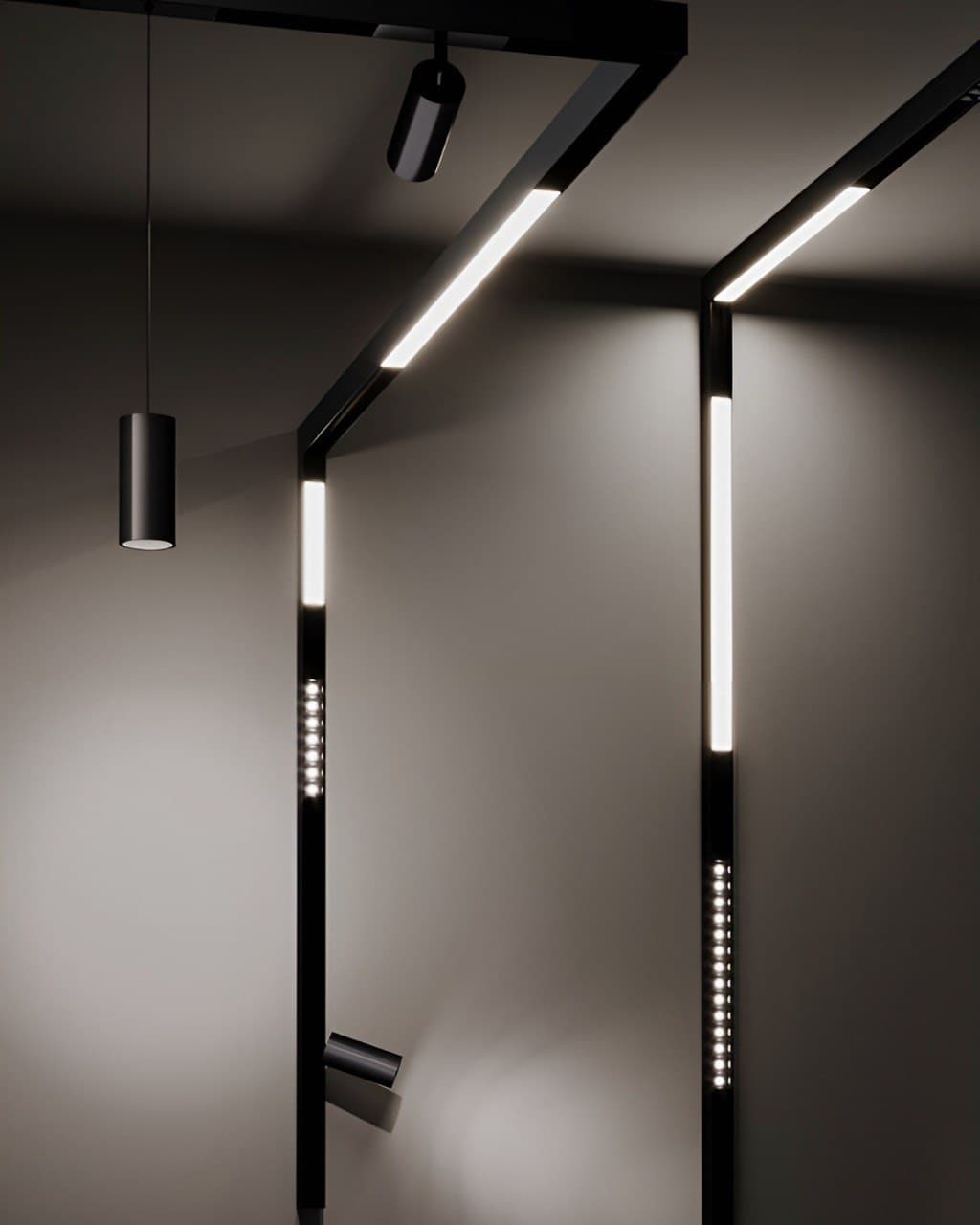 Detalle de iluminación técnica modular